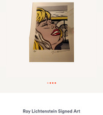 Arte firmata Roy Lichtenstein con certificato