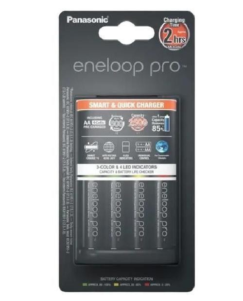 Caricatore Panasonic K-KJ55HCD40E per Gamer - Eneloop Pro AA Kit - 3