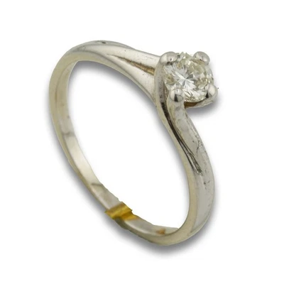 Solitär Ring 585 Gold 14 Karat Gelbgold Diamant 0,30 Ct Damen Wert 1120,- - Bild 1 von 4