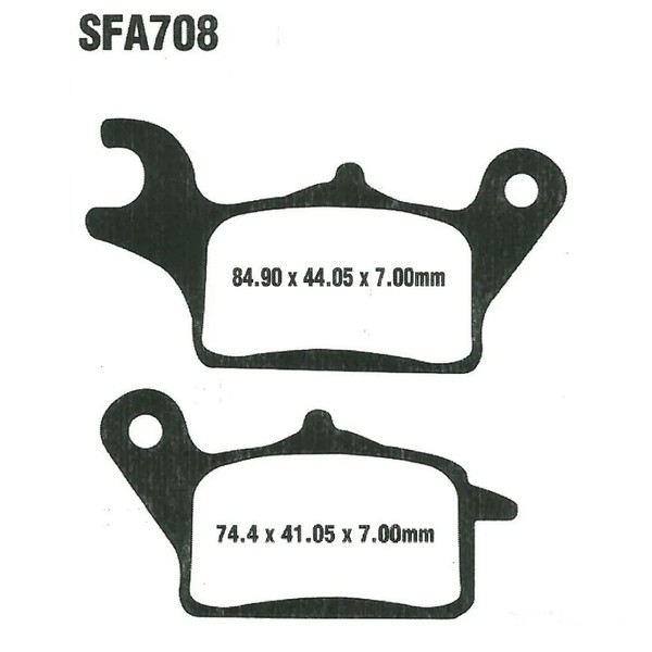 Bremsbelag Vorne EBC SFA708 Scooter FüR Honda NSC 110 MPD Vision CBS 2012-2020-image