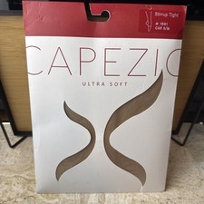S/M Capezio Ultra Soft Stirrup Tight Caramel Solid Women Dance Tight 1961