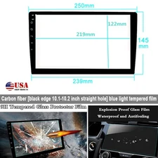 Tempered Glass Screen Protector Protection Film For 10.1in Car Radio GPS Player