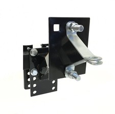 Powder Coat Black Trailer Spare Tire Carrier with Locking Bracket