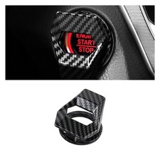 Car Engine Start/Stop Button Cover, Zinc Alloy Car Push Button Start Cover Ca...