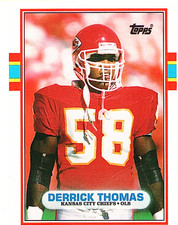 1989 Topps Traded - Derrick Thomas #90T Rookie Hall of Fame