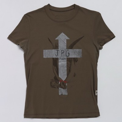 Jean Paul Gaultier Nylon JPG Logo Tee cross Mesh Angel | eBay