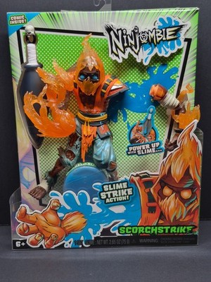 Ninjombie Scorchstrike Action Figure w/Slim & Comic Book #3 New