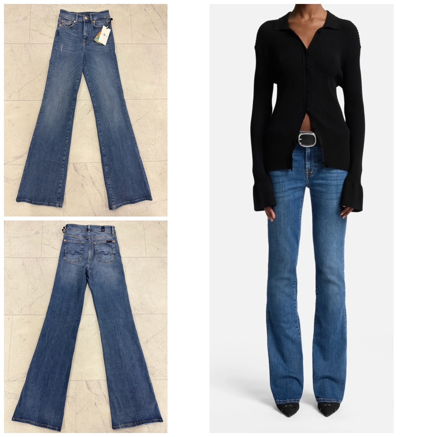's Lisha Slim Illusion Jeans Mid Blue Size: 24