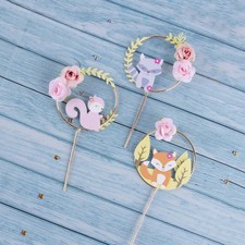  3 pezzi centrotavola figura per torta decorazioni per cupcake torte di compleanno - topper