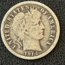 1914 Philadelphia Mint Silver Barber Dime Philadelphia Barber