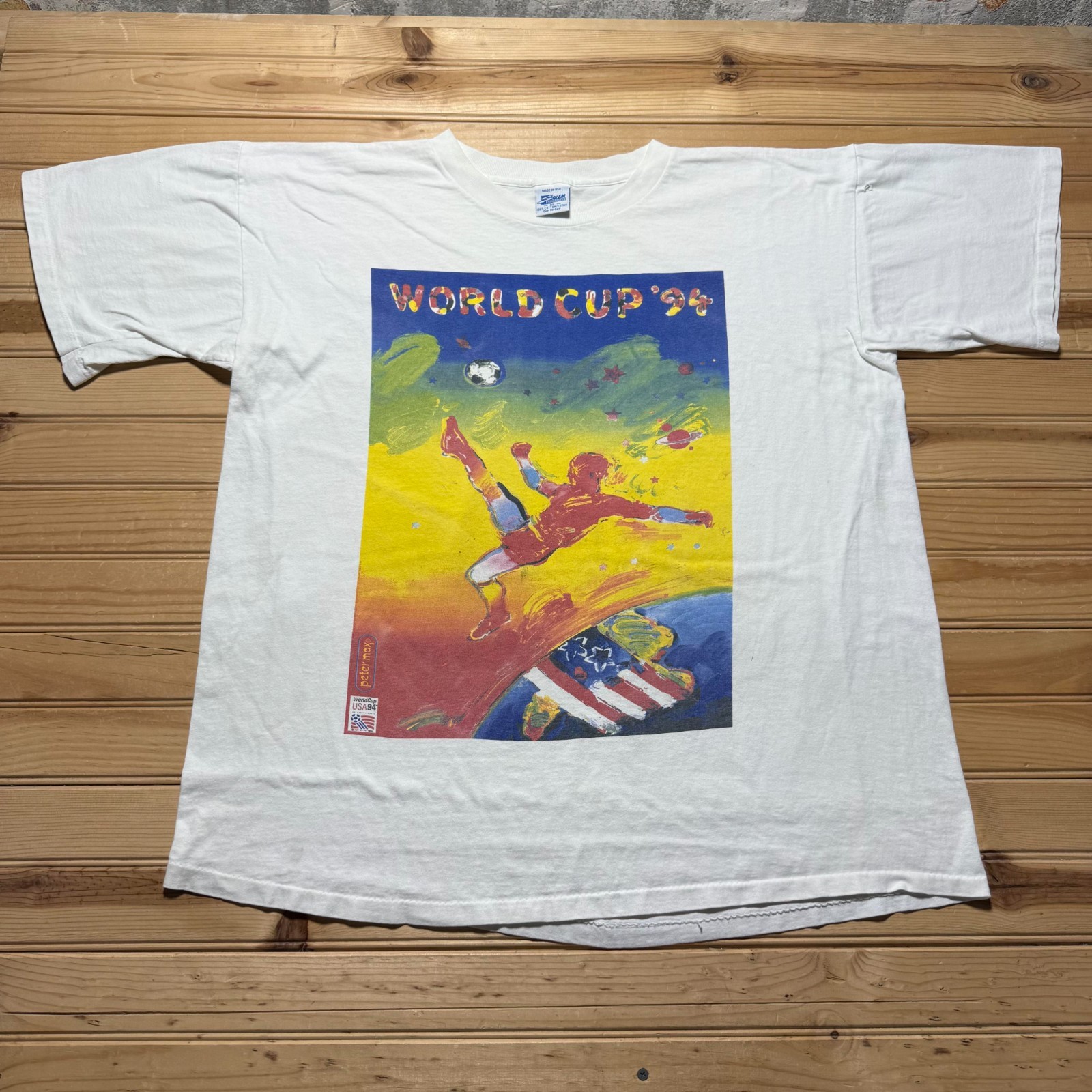 Vintage 1994 World Cup Team USA Soccer Sportswear Painting Art Graphic Shirt XL