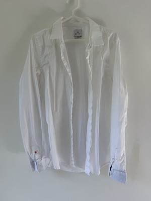 PS Paul Smith White Slim Fit Button Up Dress Shirt Men s Medium Cotton