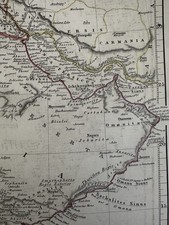 Saudi Arabia Persian Gulf Mesopotamia 1828 S. Arrowsmith engraved hand color map
