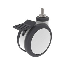 GRAINGER APPROVED P18S-UP75K-ST8 Stem Caster,2 15/16"dia,PU,165lb 490W44