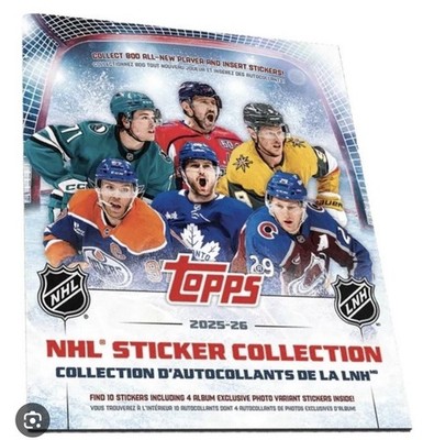 2025-26 Topps NHL Stickers - BASE & FOIL - FREE SHIPPING ~ You Pick!