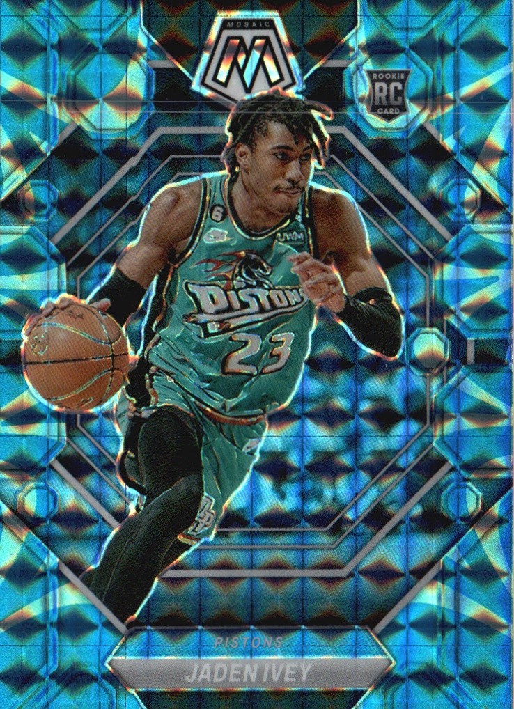 2022-23 Panini Mosaic #216 Jaden Ivey Reactive Blue