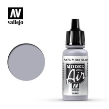 Vallejo Model Air - Silver RLM01 (Metallic) 18ml Model Paint 71063