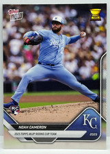 2025 Topps Now - Rookie Cup - Noah Cameron RC-11 - Kansas City Royals.