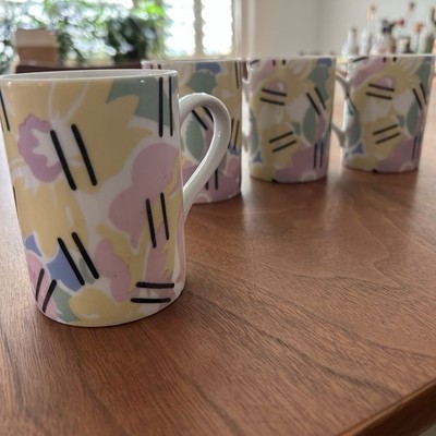 Swid Powell Mug Robert Venturi Grandmother Porcelain Coffee Cup Set Of 4