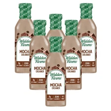 Walden Farms Calorie Free Mocha Coffee Creamer 12 Ounce Pack of 6 Dairy Free