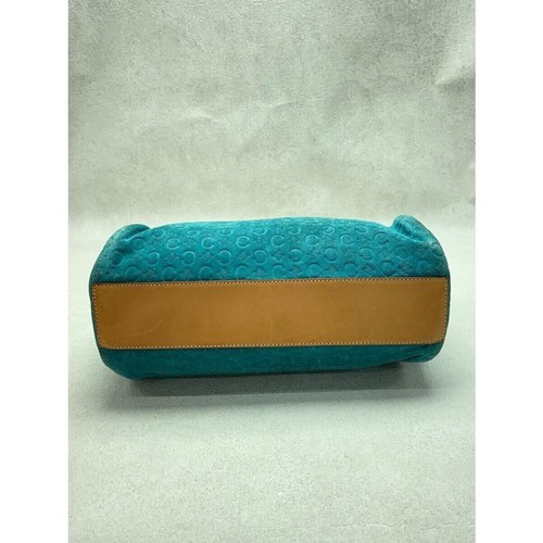 CELINE Handbag/Suede/BLU/All-over pattern/MC00/1/Macadam pattern from Japan - Picture 4 of 9