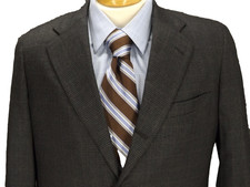 Bespoke Blazer 42R Lamsbwool Blue Gray Houndstooth Windowpane Sport Coat 3 Btn