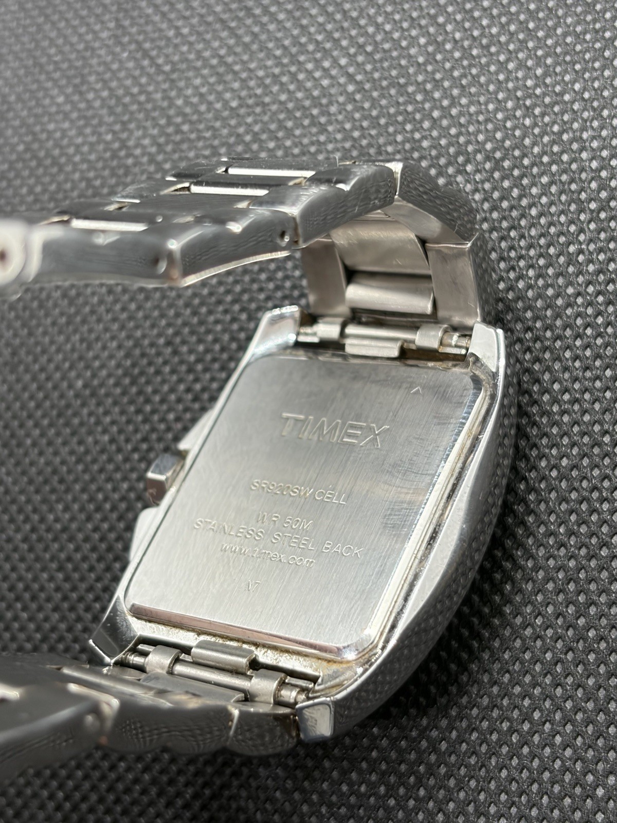 Timex Rectangular Quartz Men’s Watch Date Silver … - image 5