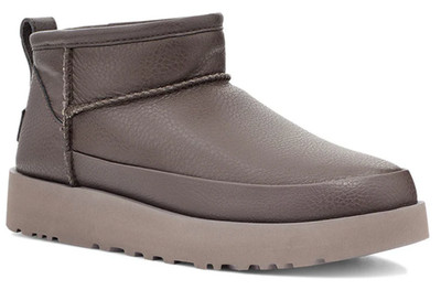 UGG Classic Sugar Ultra Mini Grey Size 8 NEW Sustainable Eco Carbon Neutral Boot