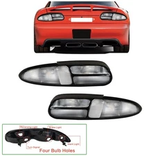 For Chevy Camaro Z28/SS 1993-2002 Tail Lights Lamps 4 Holes LH+RH White Clear