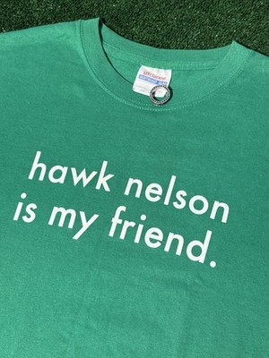 HAWK NELSON Is My Friend Size Large T shirt Christian pop punk Ontario tee 2008