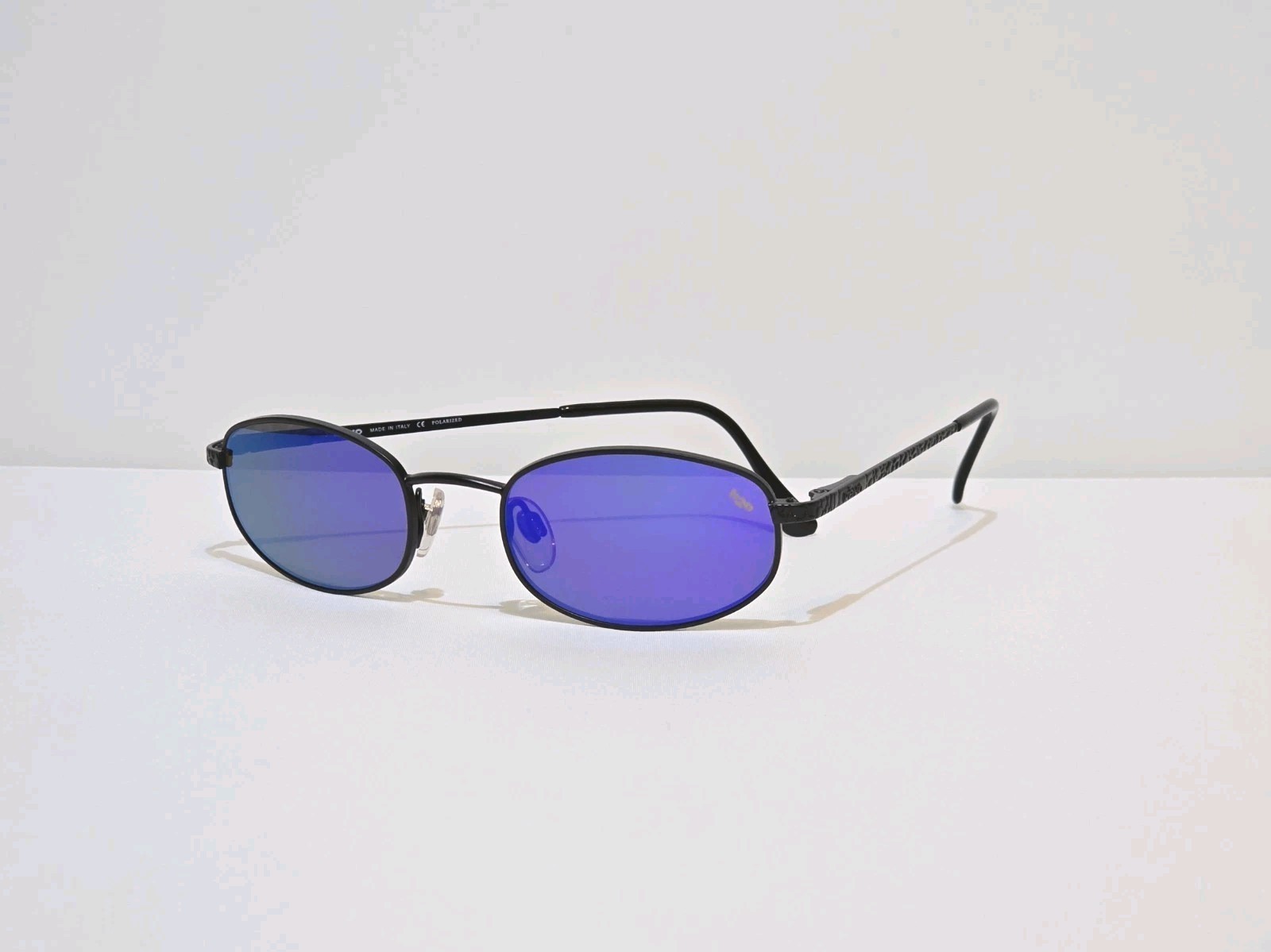 Vintage REVO 3008 Black Python Pattern Sunglasses… - image 1