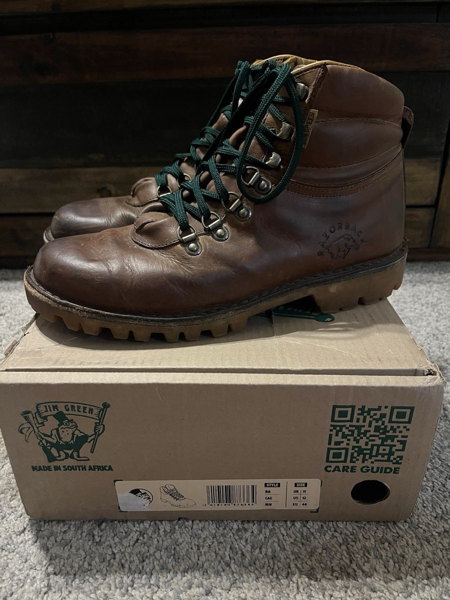 Jim Green Razorback Men's Boots US Size 12, Fudge Leather, JG