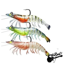 TRUSCEND Pre-Rigged Fishing Jigs  1:50 Super Durable TPE Bass Fishing Lures