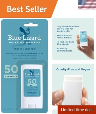 Sensitive Mineral Sunscreen Stick SPF 50+ with Zinc Oxide - Fragrance-Free