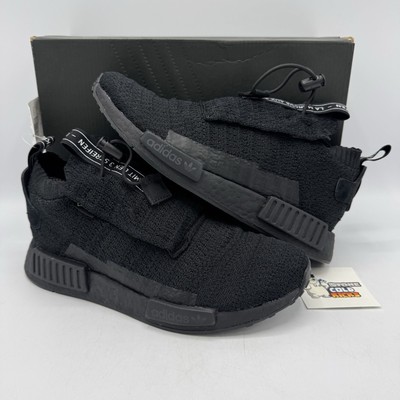 Adidas NMD TS1 Primeknit Gore-Tex Triple Black 2018 -AQ0927 Size 7.5