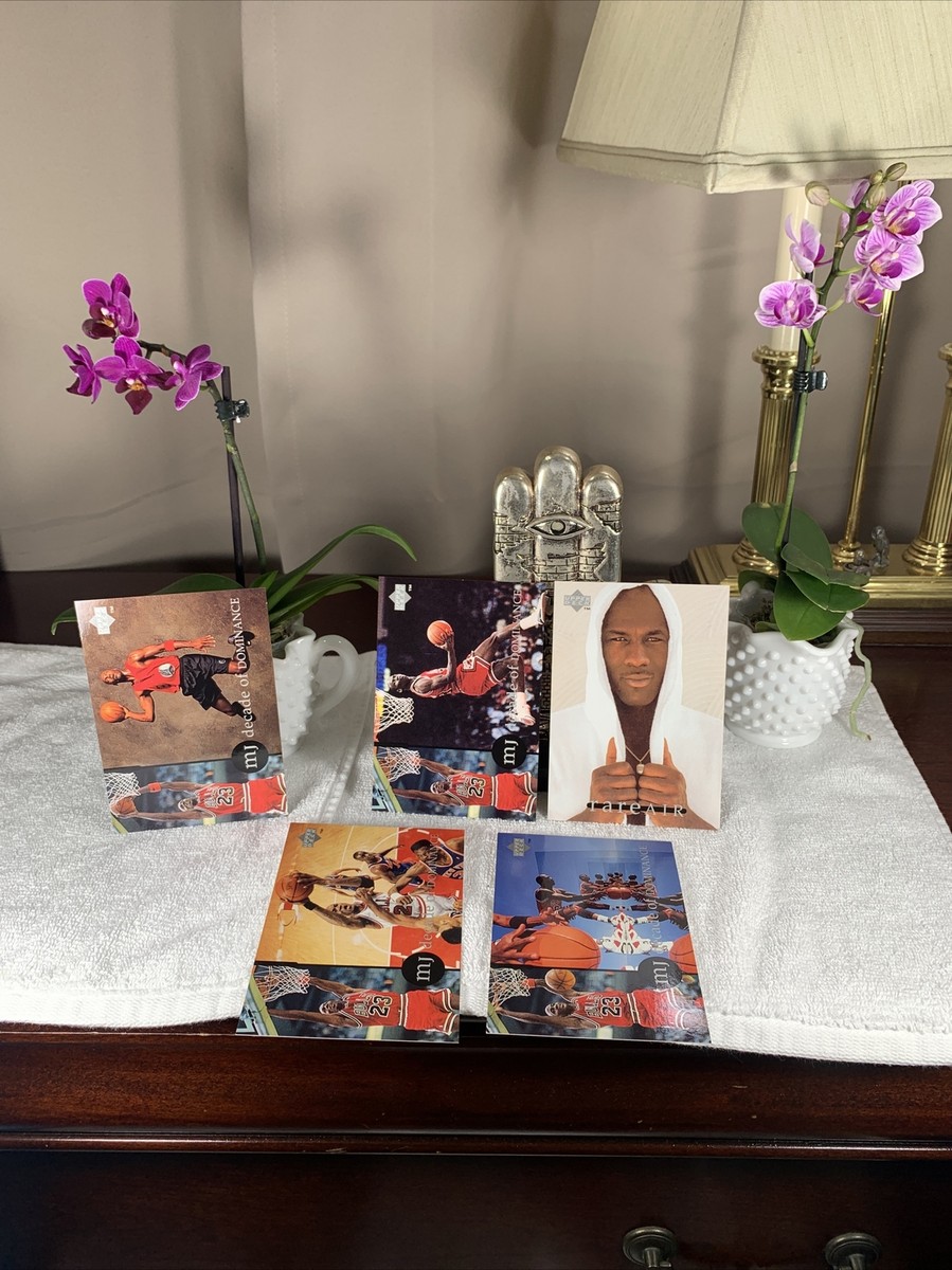 Michael Jordan 1994 Upper Deck Rare Air Jumbo Card Set #1-5