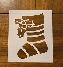 Christmas Stocking Reusable 10 MIL Laser Cut Mylar Stencil Painting Art Supplies