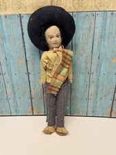 Vintage Hand Made Folk Art Mexican Peasant Native Cloth Doll Man