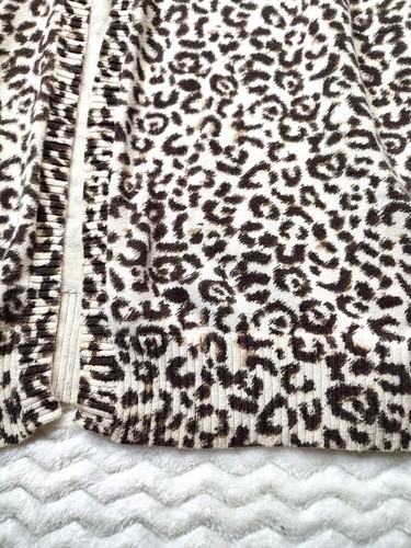 Cato Cardigan Women's 22 Animal Print Cotton Boho Front 3/4 Sleeve Mob Wife - Picture 6 of 8