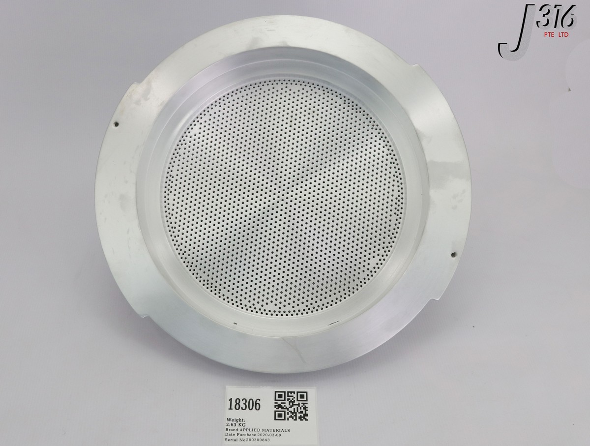 A-3 18306 APPLIED MATERIALS SHOWER HEAD, PERF PLATE TXZ 200MM 0021