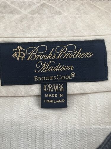 Brooks Brothers Madison Gray Brookscool Lightweight Full Canvas Suit 42R W36 - Picture 20 of 24