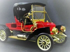 Tin Lizzy 1910 Ford Classic Vintage Toy TIN Metal Body Custom Model Car Truck T