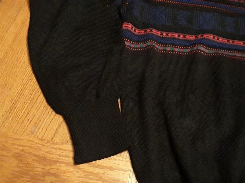 Suéter de esquí de invierno vintage de los años 70 Meister mezcla de lana para hombre talla M mezcla de lana  Foto 3 de 4