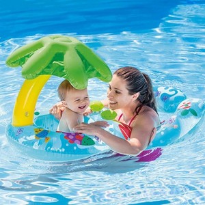 baby pool float with sunshade