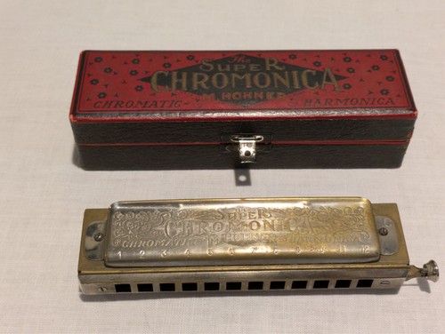 Vintage : The Super Chromonica : Chromatic Harmonica/case. M. Hohner . Key of C. - Picture 8 of 13