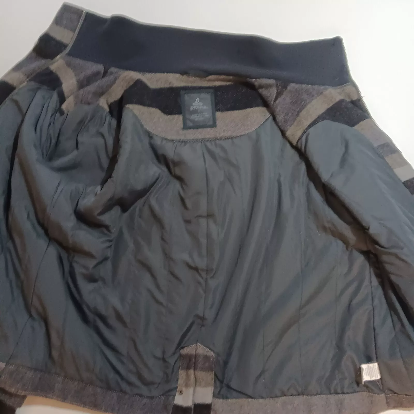 prana lily recycled wool blend insulated jacket