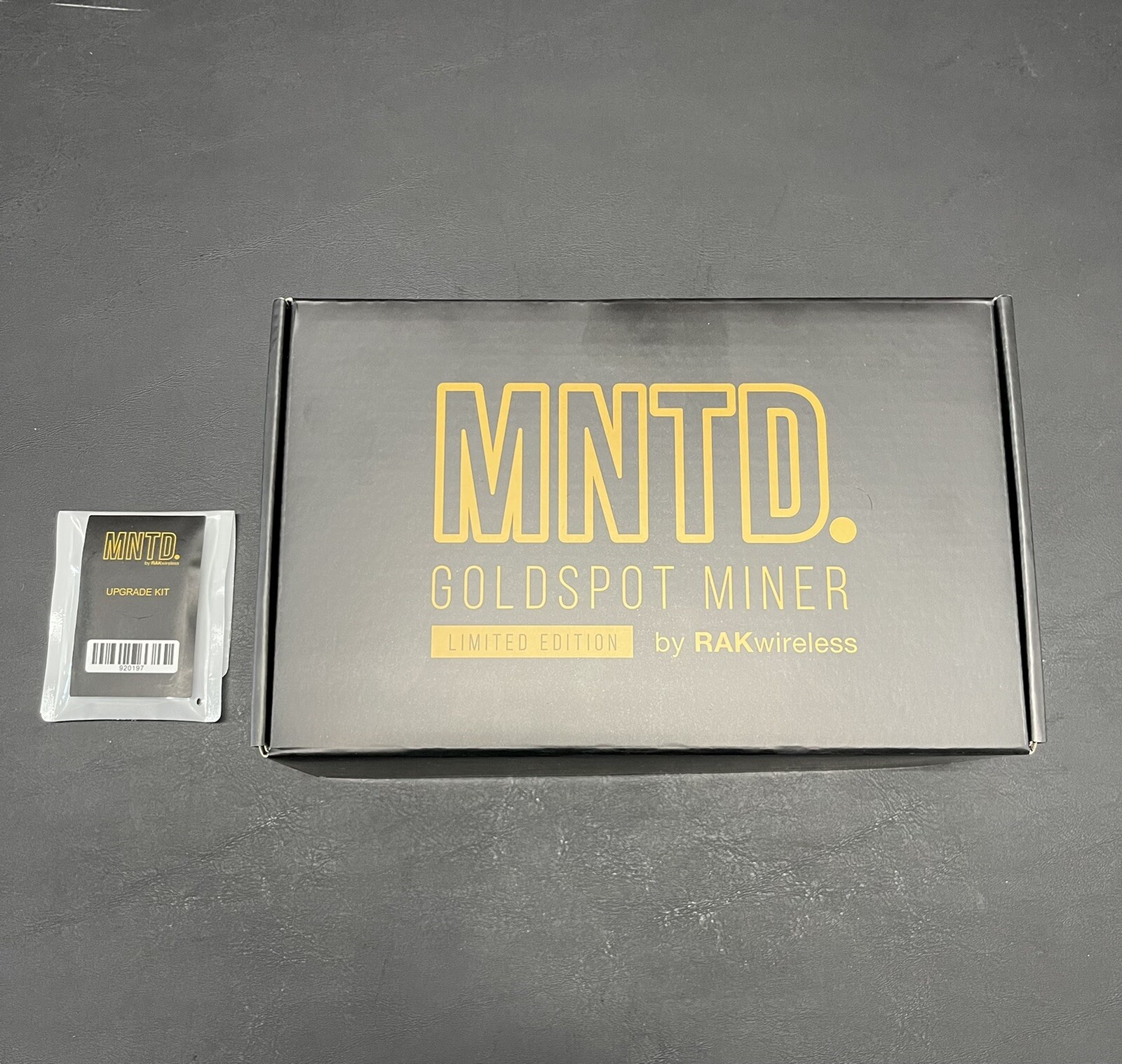 New MNTD. RAK Wireless Goldspot Helium Miner LE (US915) + SD Upgrade Kit