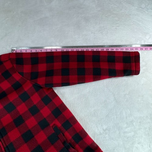 Club Room Red Plaid Shirt Full Zip Jacket Men Size: M - Picture 3 of 6