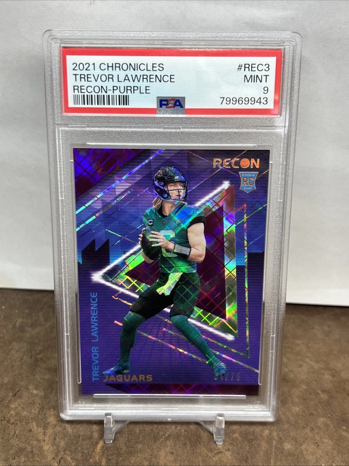 Trevor Lawrence Panini Chronicles Recon #REC3 Purple