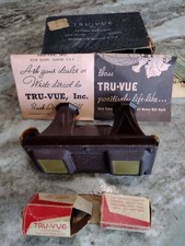 Vintage Tru-Vue Viewer In Original Box With 2 Rolls Of Film w/depth..works great
